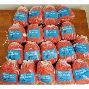 Vintage Spinnerin Real Rya Yarn 18 Packs Rust Burnt Orange 100% Precut Rug Wool